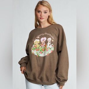 GUC PACSUN Strawberry Shortcake  Long Sleeve Garden Club Sweatshirt Oversized OS